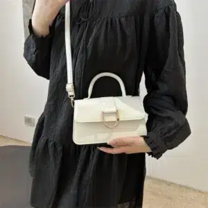 Popular bags for women 2024 new style trendy textured handbags commuter shoulder bags simple crossbody small square bags