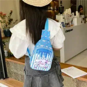 Sanrio Hello Kitty Cinnamoroll Mini Small Chest Bag Kawaii Crossbody Bags Kuromi My Melody Shoulder for Women Children Girls