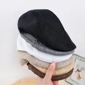 New Men Berets Spring Autumn Winter British Style Beret Hat Retro England Hats Male Hats Peaked Painter Caps for Dad