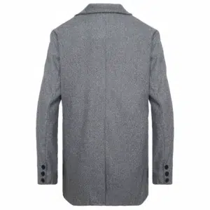 Autumn Winter Man Wool Jackets Lapel Coat Casual Clothing Trench Single-Breasted Thickness Men's England Style