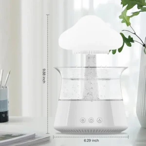 Rain Cloud Humidifier with Remote Control for Bedroom & Large Room Essential Oil Aroma Diffuser with 7 Colors LED Lights