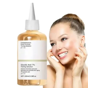 Glycolic Acid 7% Toning Facial Skin Care Solution Lighten Pore Glow Acid Toner Lifting Firming Wrinkles Dispelling Acne New