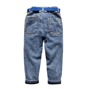 5017 winter warm 3-7 years Kids Boys' Jeans soft denim and fleece boys clothing