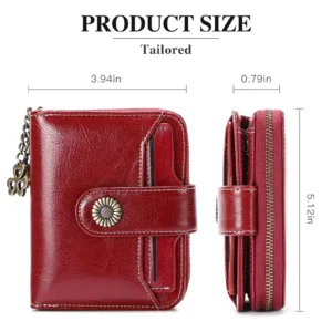 Genuine Leather Short Women Wallet Hasp Zipper Mini Zero Wallet Portable Female Purse Slim Money Bag Small Coin Card Holders