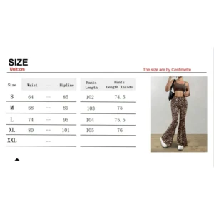 High Waist Leopard Print Flare Leggings Pants Korea Style 2024 Summer Autumn Women Fashion Sexy Bodycon Trousers Club Pants Slim