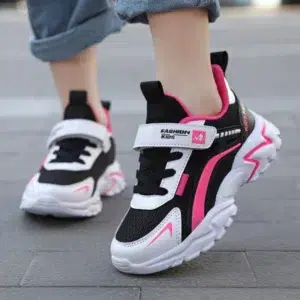 Children Casual Pink Girls Shoes Breathable Mesh Sneakers Spring Student's Kids Boys Running Shoes Lightweight Girls Sport Shoes