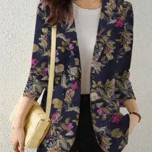 ZANZEA Women Floral Printed Blazer Spring Long Sleeve Lapel Suit Female Bohemian Fashion Casual Elegant Shirts Work OL Jackets