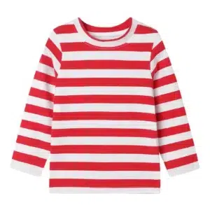 Mudkingdom Boys Girls T-Shirt Stripe Long Sleeve Tshirt for Kids Tee Shirt O-Neck Striped Tops Toddler Children Clothes Fashion