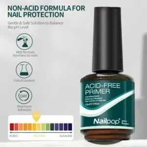 Nailpop Nail Dehydrator and Primer Acid Free Natural Nail Prep for Acrylic and UV Gel Nail Polish Fast Dry Superior Bonding Set