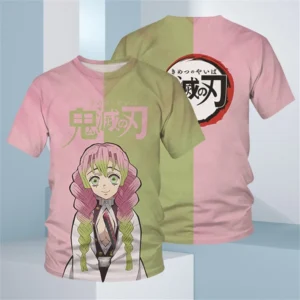 Kids Boy T Shirts Anime Demon Slayer Cartoon T-Shirt Children's Clothing Short Sleeve Sweatshirt Fashion Tops Kid Unisex Clothes