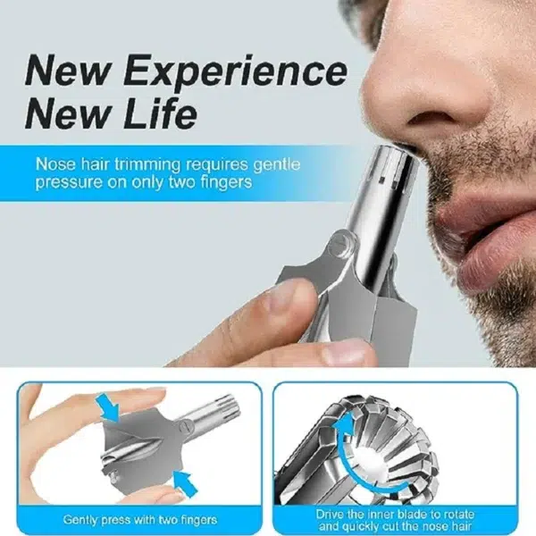 Nose Hair Trimmer For Men And Women With No Noise Washable Manual Nasal Hair Trimmer триммер для носа aparador de pêlos do nariz - Image 2