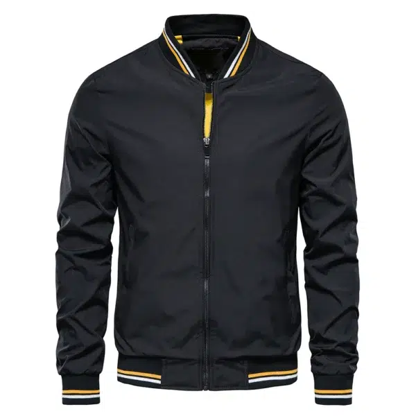 Fashion Autumn Jackets for Men Solid Color Casual Baseball Mens Jacket Clothing New in Outerwears ​Chaquetas Bomber Jackets Men - Image 2