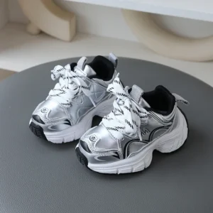 New 2024 Spring Autumn Fashion Casual Kids Sports Boys Girls Running Trainers Children Mesh Breathable Soft Non-slip Sneakers