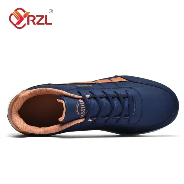 YRZL Men Shoes Spring Autumn Waterproof Walking Sneakers Leisure Male Leather Sports Shoes Non-Slip Footwear Tennis for Men - Image 5