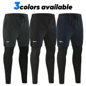 Men Jogging Sweatpants Sports Gym Casual Jogger Trousers Plus Size Training Sports Running Pants With Compression Tights 3026