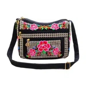 Yunnan Ethnic Style Bag Embroidered Women's Shoulder Bag Fully Embroidered Crossbody Bags for Women Ladies Hand Bags