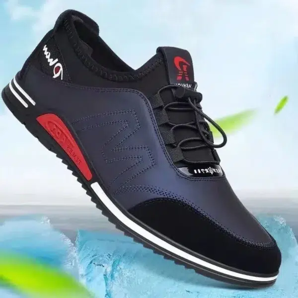 New Fashion Men's Shoes Concise Soft Soled Men Casual Shoes Breathable Lace-Up Bottom Light Sneakers Male 2024 Tenis Masculino - Image 2