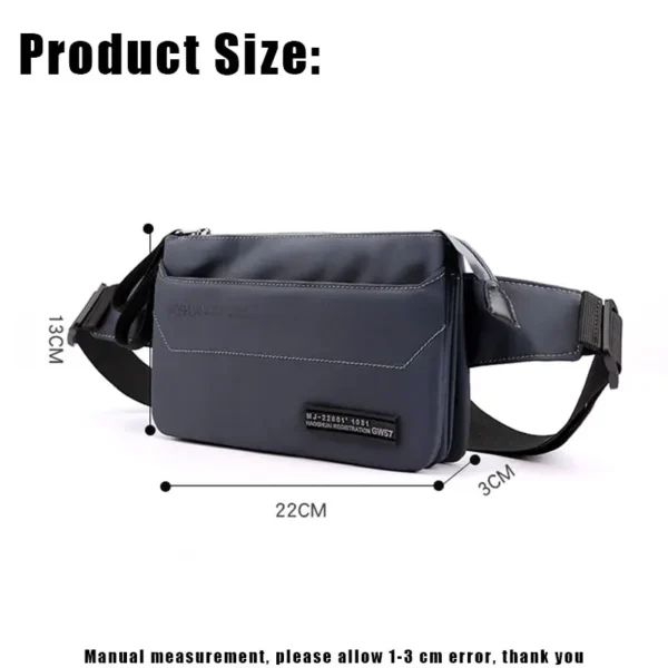 YoReAi Hot Sale Men Fanny Pack Female New Sports Fashion Waterproof Chest Packs Unisex Waist Bag Multifunctional Storage 4 Bags - Image 2