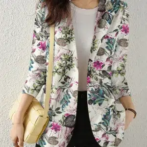 ZANZEA Women Floral Printed Blazer Spring Long Sleeve Lapel Suit Female Bohemian Fashion Casual Elegant Shirts Work OL Jackets