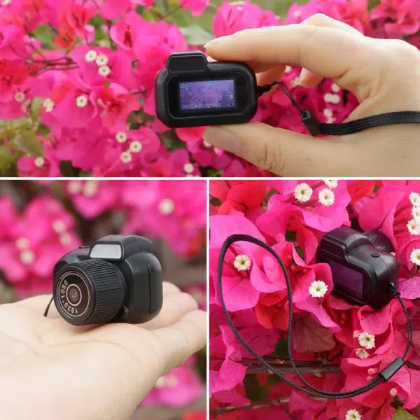 Retro Mini Camera with Screen Indoor Home Outdoor 1080p HD Portable Very Small Camera Video Support TF Card Holiday Gifts - Image 6