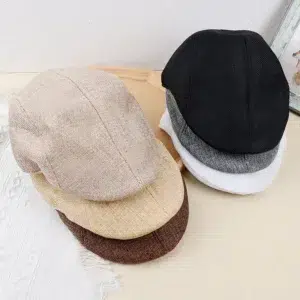 New Men Berets Spring Autumn Winter British Style Beret Hat Retro England Hats Male Hats Peaked Painter Caps for Dad