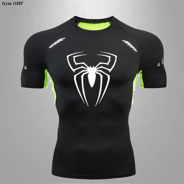 Spider Men Sports Rashgard Long Sleeves T Shirt Print Compression Men Running Shirt MMA Workout Bodybuilding Quick-Dry T-Shirts - Image 5