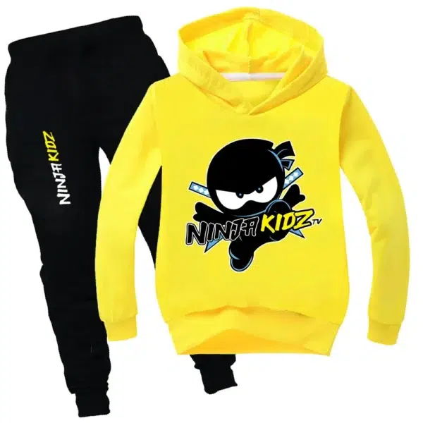 Ninja Boys Clothing Set Spring Autumn Fashion Hoodies Tracksuit NINJA KIDZ Hooded T-Shirt Suit Children Kid Girl Sweatshirt - Image 4