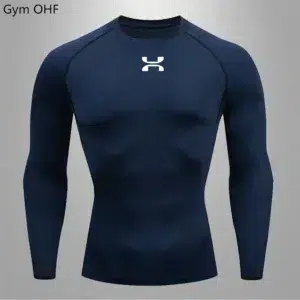 Sports Shirt Fitness T-shirt Undershirt Men's Running Tight Sportswear Quick Drying High Stretch Top Sports Long-sleeved Top