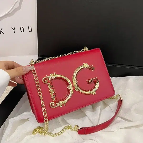 High quality banquet small square bag for women 2024DG new fashionable and versatile chain shoulder crossbody bag bags - Image 3