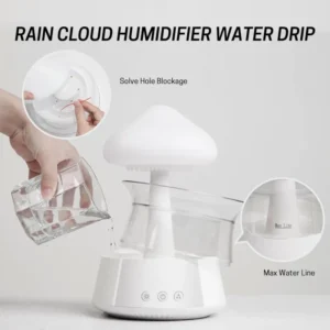 Rain Cloud Humidifier with Remote Control for Bedroom & Large Room Essential Oil Aroma Diffuser with 7 Colors LED Lights