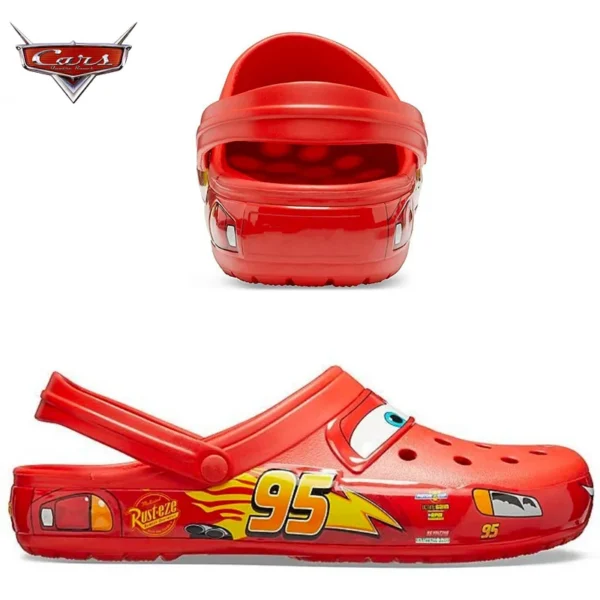 Aoger Disney Lightning Mcqueen Crocs Men Pixar Waterproof Summer Slippers Outdoor Beach Holey Shoes Sandals Woman Flip Flops New - Image 5