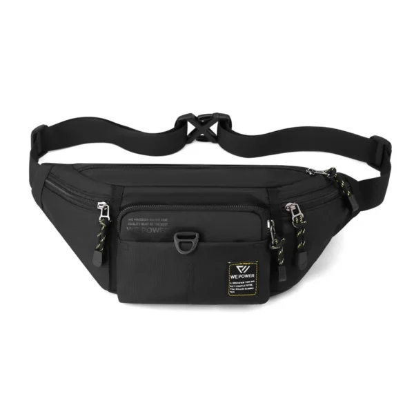 Men Waist Fanny Pack Belt Sling Chest Bag Travel Multi-Pocket Outdoor Fashion Money Male Nylon Pouch Purse Bum Hip Bags - Image 2