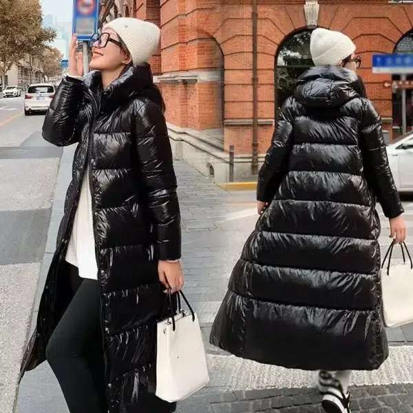 Waterproof Long Parkas Autumn Jacket Women New 2024 Hooded Winter Warm Down Jacket Female Parkas Plus Size 3XL Women Winter Coat - Image 4