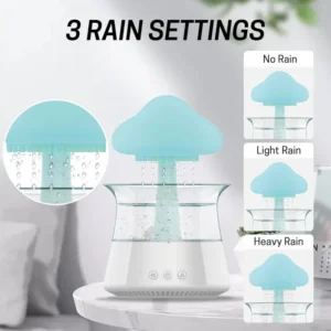 Rain Cloud Humidifier with Remote Control for Bedroom & Large Room Essential Oil Aroma Diffuser with 7 Colors LED Lights