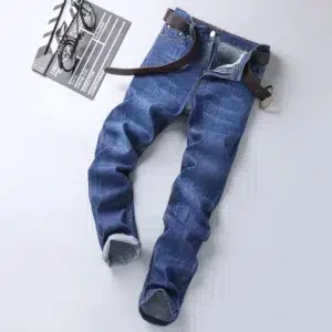 KUBRO Men Jeans Brand 2024 Fashion Business Pants Retro Classic Denim Trousers Autumn Casual Stretch Slim Jean Men‘s Denim Pant