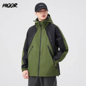 HIQOR Men's Jacket Autumn Windbreaker Male Work Wear Man Windshield Jacket Men Winte Jaqueta Coat Outdoor Camping Jackets Man