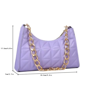 Women's Advanced Diamond Bag 2024 New Trend All-match Shoulder Bag Niche Chain Handbag Female Fashion Texture Shopping Bag