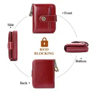 Genuine Leather Short Women Wallet Hasp Zipper Mini Zero Wallet Portable Female Purse Slim Money Bag Small Coin Card Holders