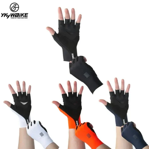 YKYWBIKE Cycling Gloves MTB Bike Gloves Sports Half Finger Bicycle Goves Men Women Breathable Shockproof Gloves - Image 3