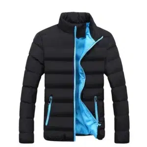 New Winter jacket Long sleeve cotton-padded jacket zipper jacket men's stand-up collar jacket plus size cotton jacket