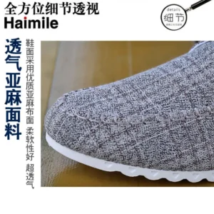 Hot selling Autumn Linen upper Breathable Men's flat Canvas Shoes Casual Old Beijing Cloth Shoes for men sandals on offer