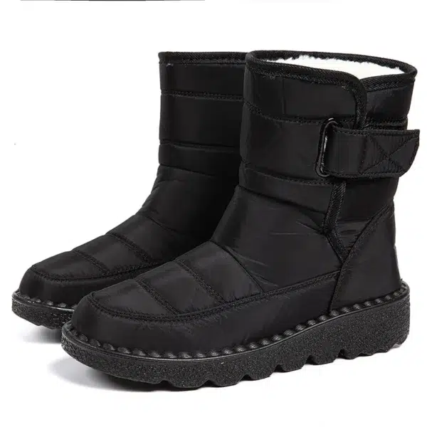 Women Boots 2024 Winter Shoes Woman Waterproof Snow Boots Winter Warm Fur Botas Mujer Korea Style Black Ankle Boots For Women - Image 5