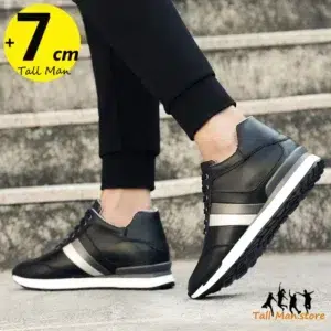 Men Elevator Shoes Chunky Sneakers Height Increase Insoles 6CM Tall Lift