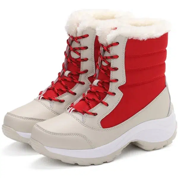 Women Boots Lightweight Ankle Boots Platform Shoes For Women Heels Winter Botas Mujer Keep Warm Snow Winter Shoes Female Botines - Image 2