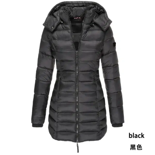 new winter BC high set light luxury goose down jacket thickened medium long women's hooded slim down for women - Image 2