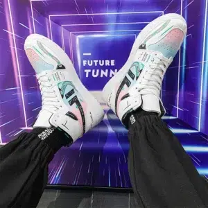 2024 New High-Top Board Shoes Video Game Animation Style Men's Sports Shoes Future Technology Cyberpunk AJ1