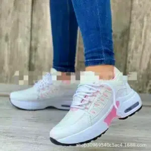 2024 New Fashion Women Flats Mesh Sport Shoes Summer Platform Breathable Sneakers Casual Running Shoes Walking Ladies Zapatos