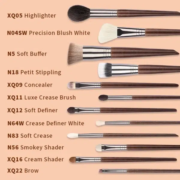 OVW Makeup brushes set Professional Natural goat hair brushes Foundation Powder Contour Eyeshadow make up brushes - Image 4