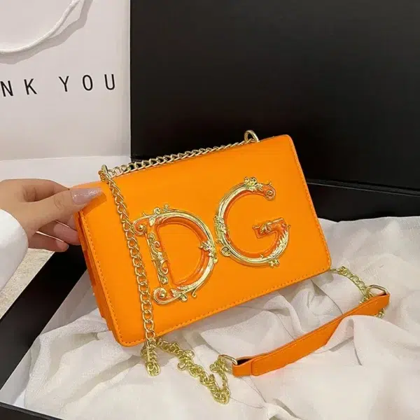 High quality banquet small square bag for women 2024DG new fashionable and versatile chain shoulder crossbody bag bags - Image 2