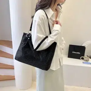 Women's Bags on Sale High Quality New Fashion Retro Solid Casual Tote Advanced Sense Messenger Bag Large Capacity Handbag